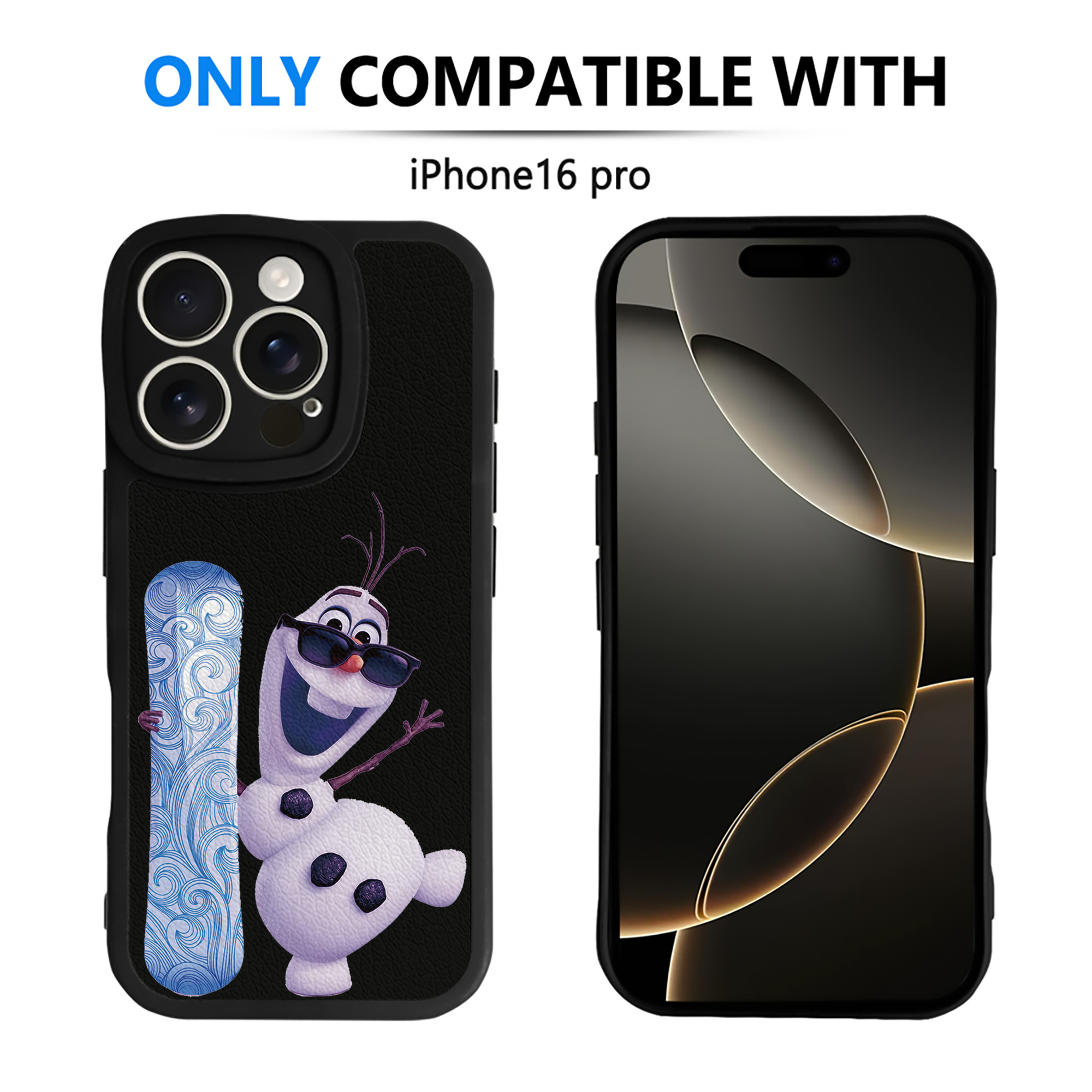 （画像用） アナと雪の女王 アンナ エルサ Frozen Anna Elsa 【iPhone 16シリーズ対応】シリコンスマホケース（レザー調） 材質：シリコン